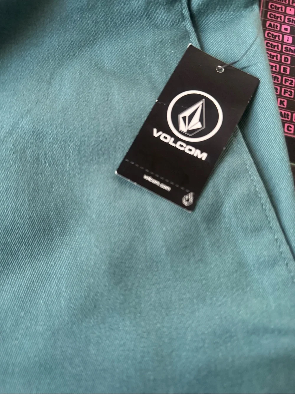 Volcom Men's Seafoam Flat Front Shorts